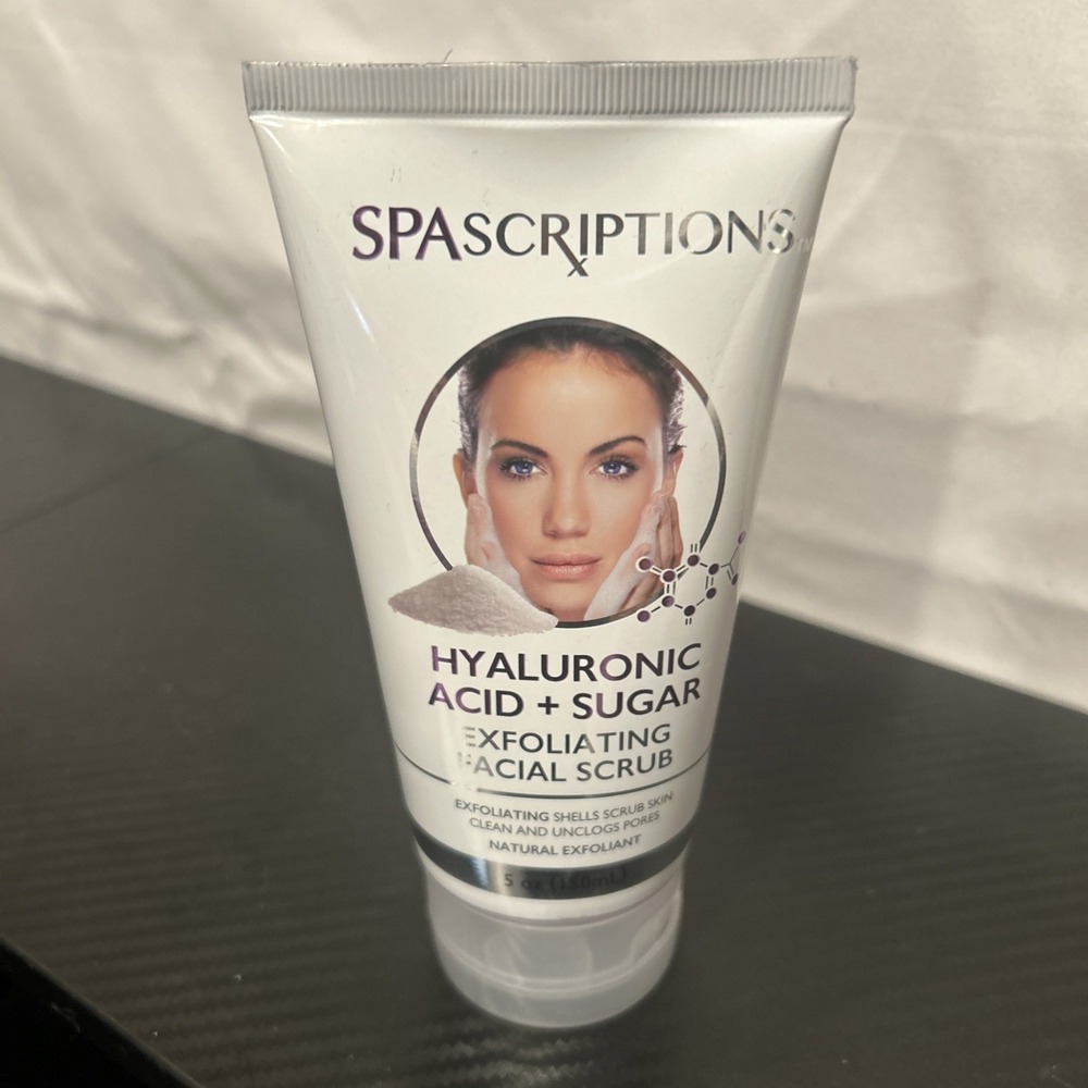 HYALURONIC ACID + SUGAR EXFOLIATING SCRUB‎  SPASCRIPTIONS 5 0Z